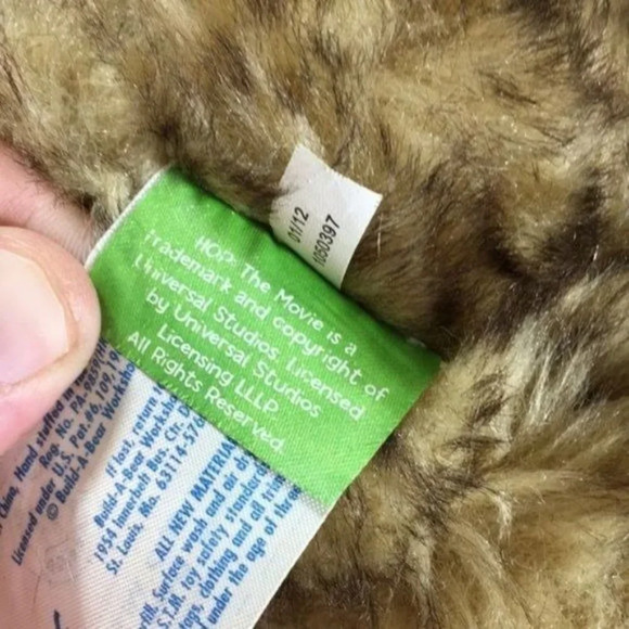 Build A Bear BABW Bunny‎ Rabbit Hop Movie Plush 13" Stuffed Animal Harley Shirt - Picture 8 of 11